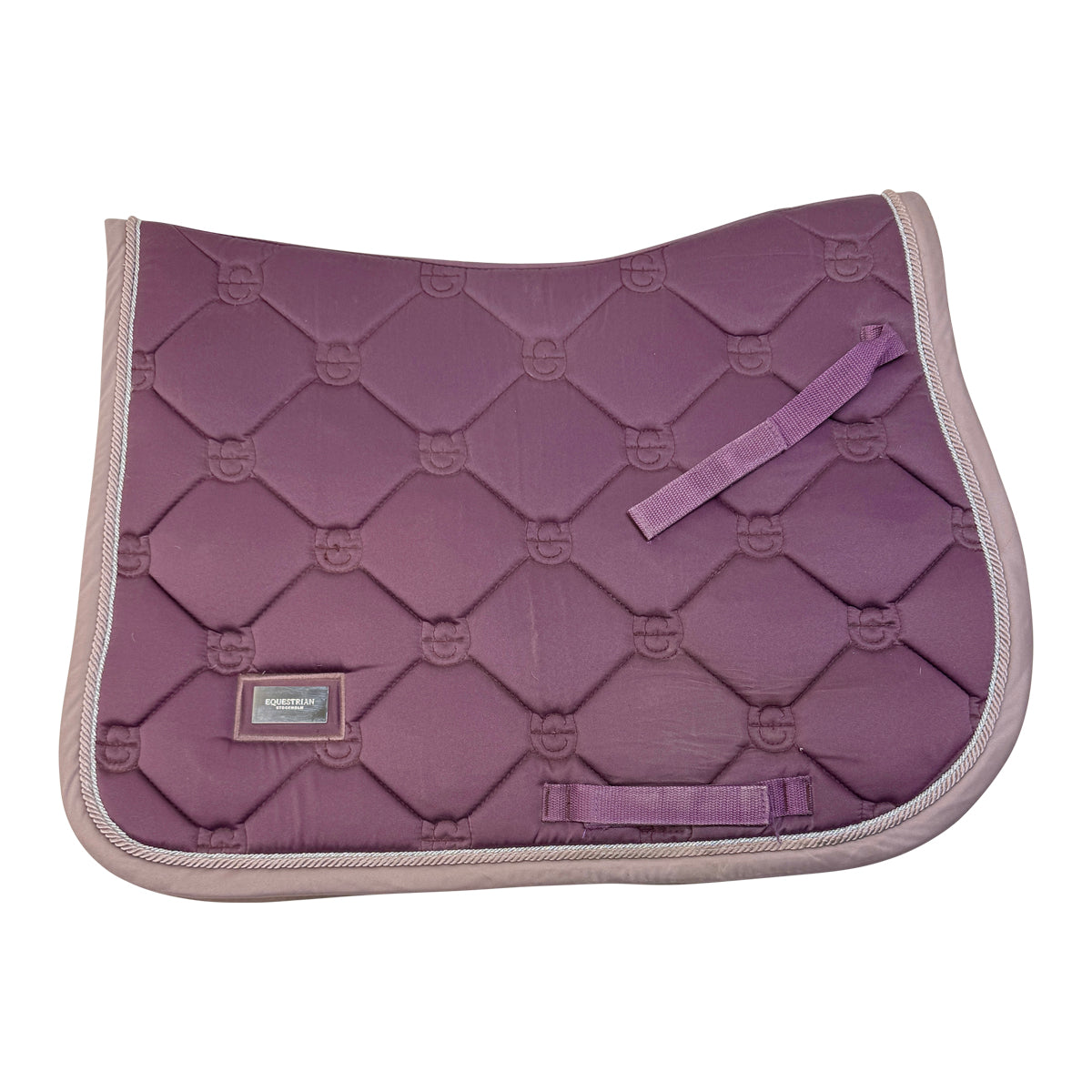 Equestrian Stockholm Jump Saddle Pad in Dusty Plum
