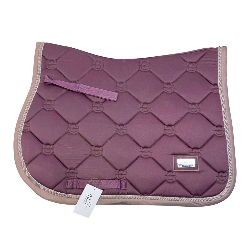 Equestrian Stockholm Jump Saddle Pad in Dusty Plum