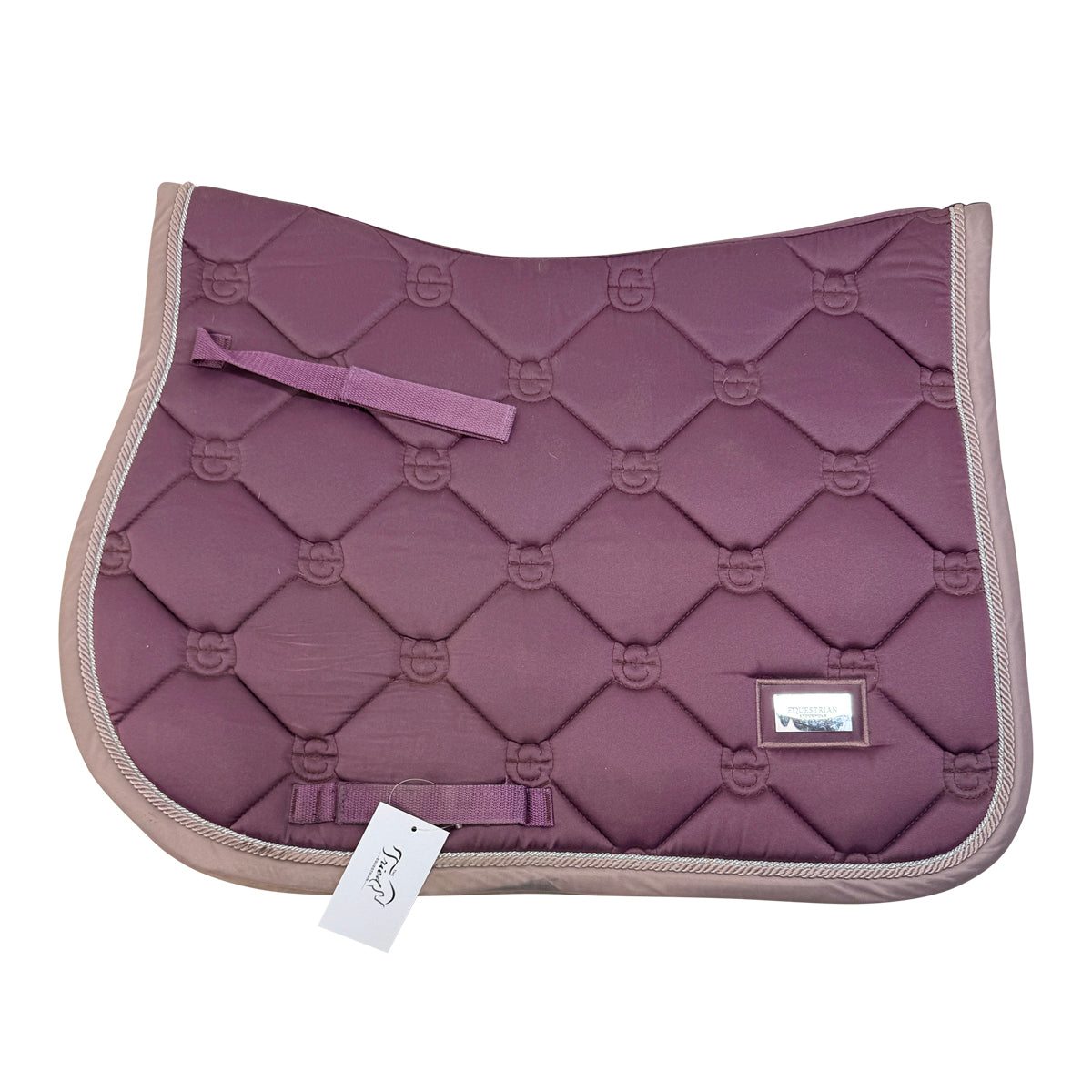 Equestrian Stockholm Jump Saddle Pad in Dusty Plum