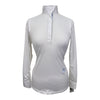 Essex Classics Talent Yarn Long Sleeve Show Shirt in White/Queen Bee
