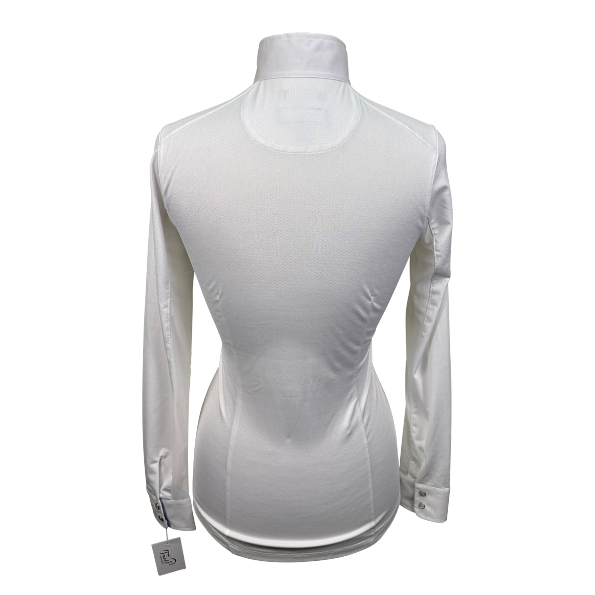 Essex Classics Talent Yarn Long Sleeve Show Shirt in White/Queen Bee