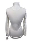 Essex Classics Talent Yarn Long Sleeve Show Shirt in White/Queen Bee