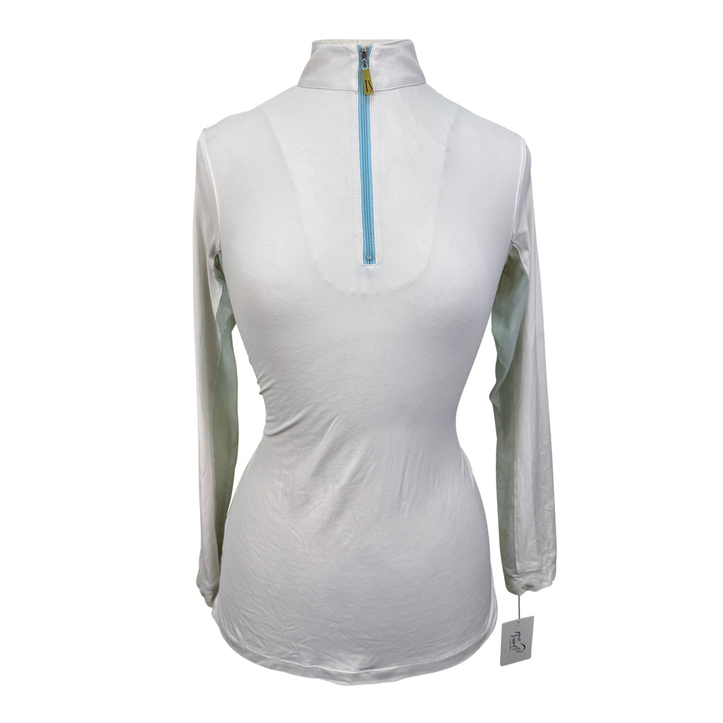 Tailored Sportsman 'Ice Fil' Shirt in White/Blue