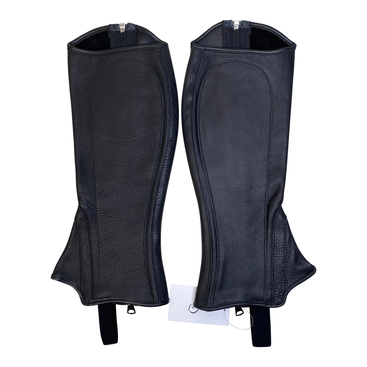 Grand Prix Smooth Half Chaps in Black