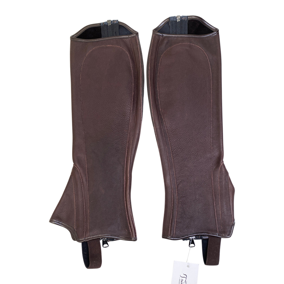 Grand Prix 'Vitello' Half Chaps in Brown
