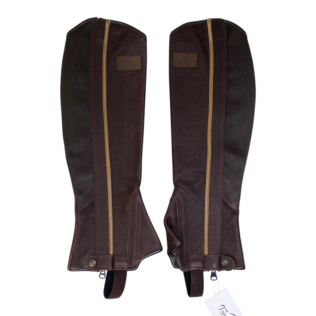 Grand Prix 'Vitello' Half Chaps in Brown