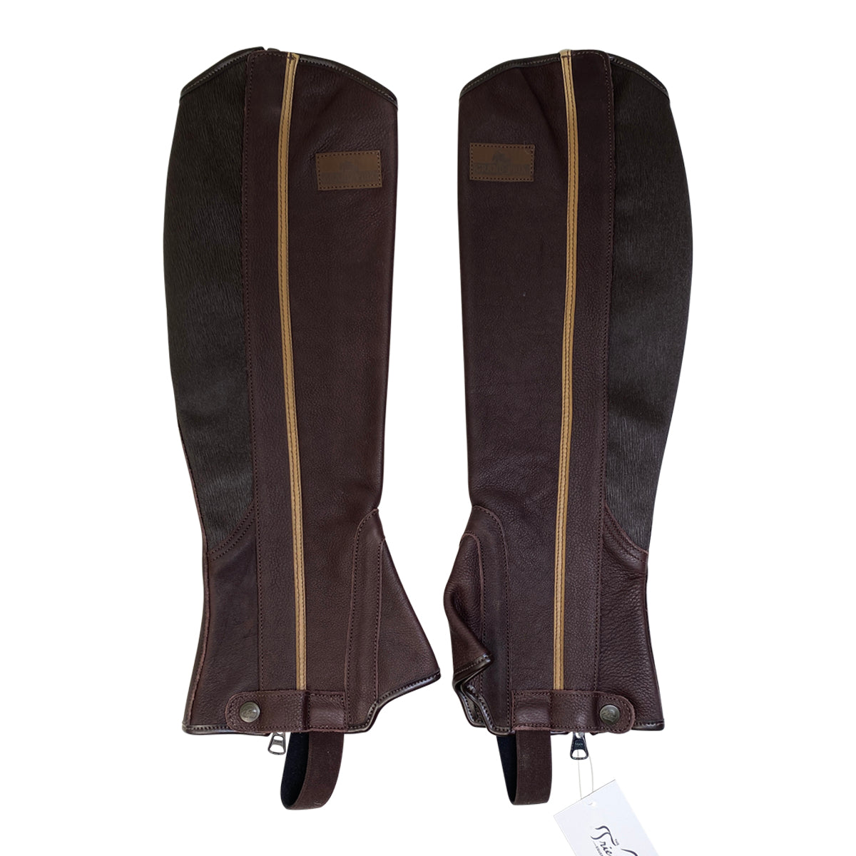 Grand Prix 'Vitello' Half Chaps in Brown