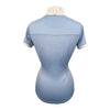 Romfh 'Schuyler' Short Sleeve Show Shirt  in Light Blue/White