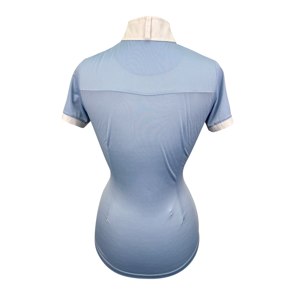 Romfh 'Schuyler' Short Sleeve Show Shirt  in Light Blue/White