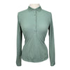 Free Ride Equestrian Long Sleeve Polo in Sage