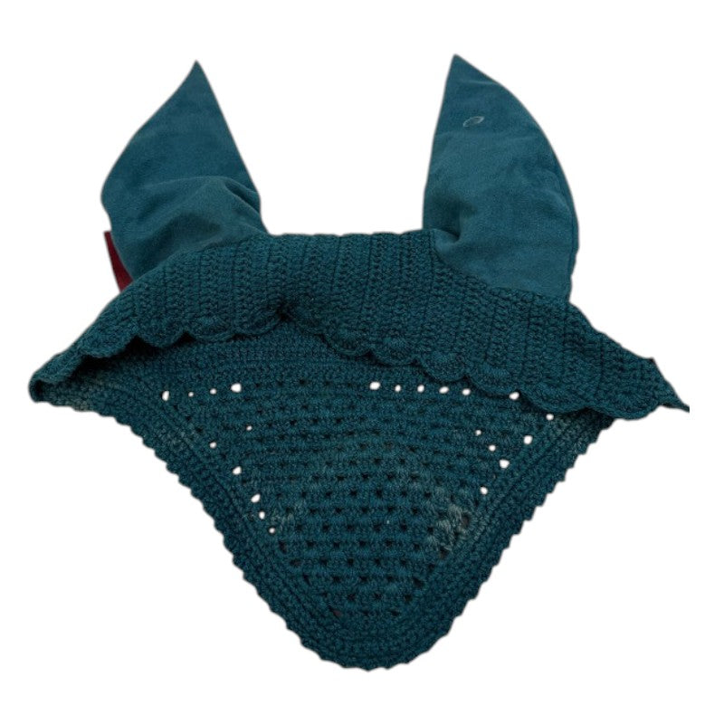 LeMieux 'Le Collection' Fly Bonnet in Teal Green