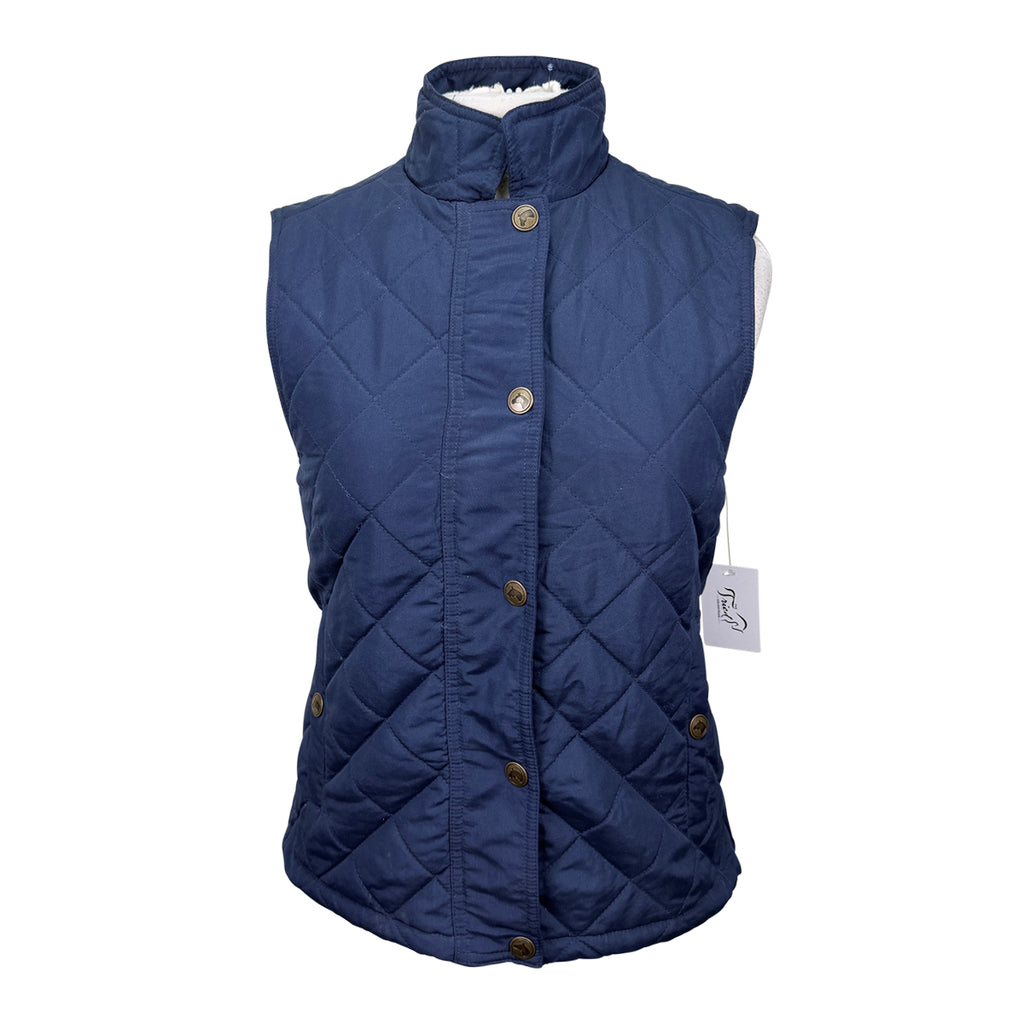 Riding Sport Quilted Vest in Navy