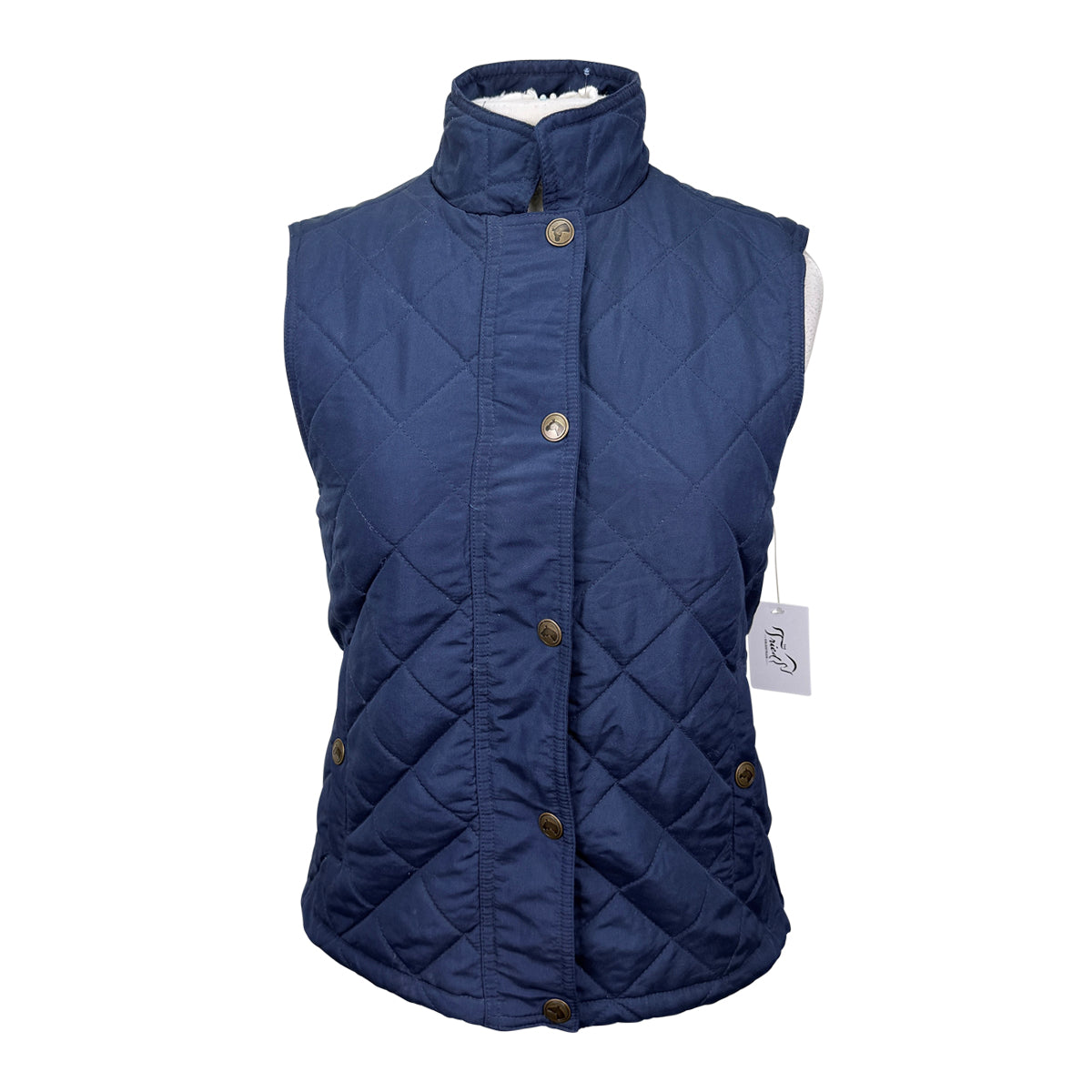 Riding Sport Quilted Vest in Navy