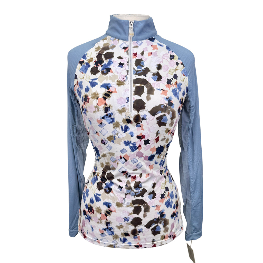 Kastel Signature Long Sleeve Shirt in Paint Swatch/Powder Blue