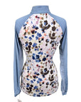 Kastel Signature Long Sleeve Shirt in Paint Swatch/Powder Blue