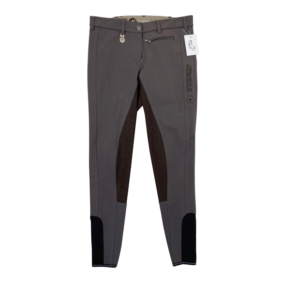 Front of Pikeur 'Lucinda Grip ' Breeches in Brown