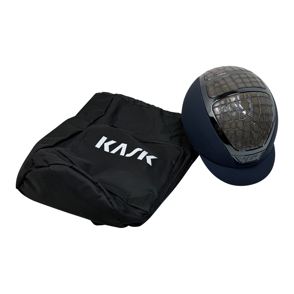 Kask Dogma Light Custom Crocodile Helmet in Navy / Crocodile Inlay