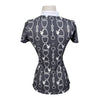 Ronner Short Sleeve Sport Polo in Dark Grey/Grey Bits & Stirrups