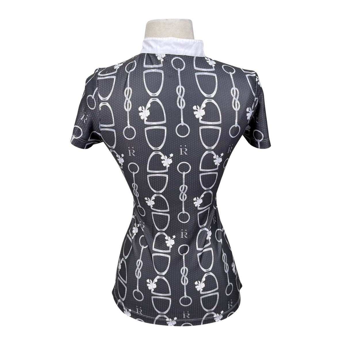 Ronner Short Sleeve Sport Polo in Dark Grey/Grey Bits &amp; Stirrups