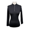 Aztec Diamond 1/4 Zip Long Sleeve Base Layer in Black
