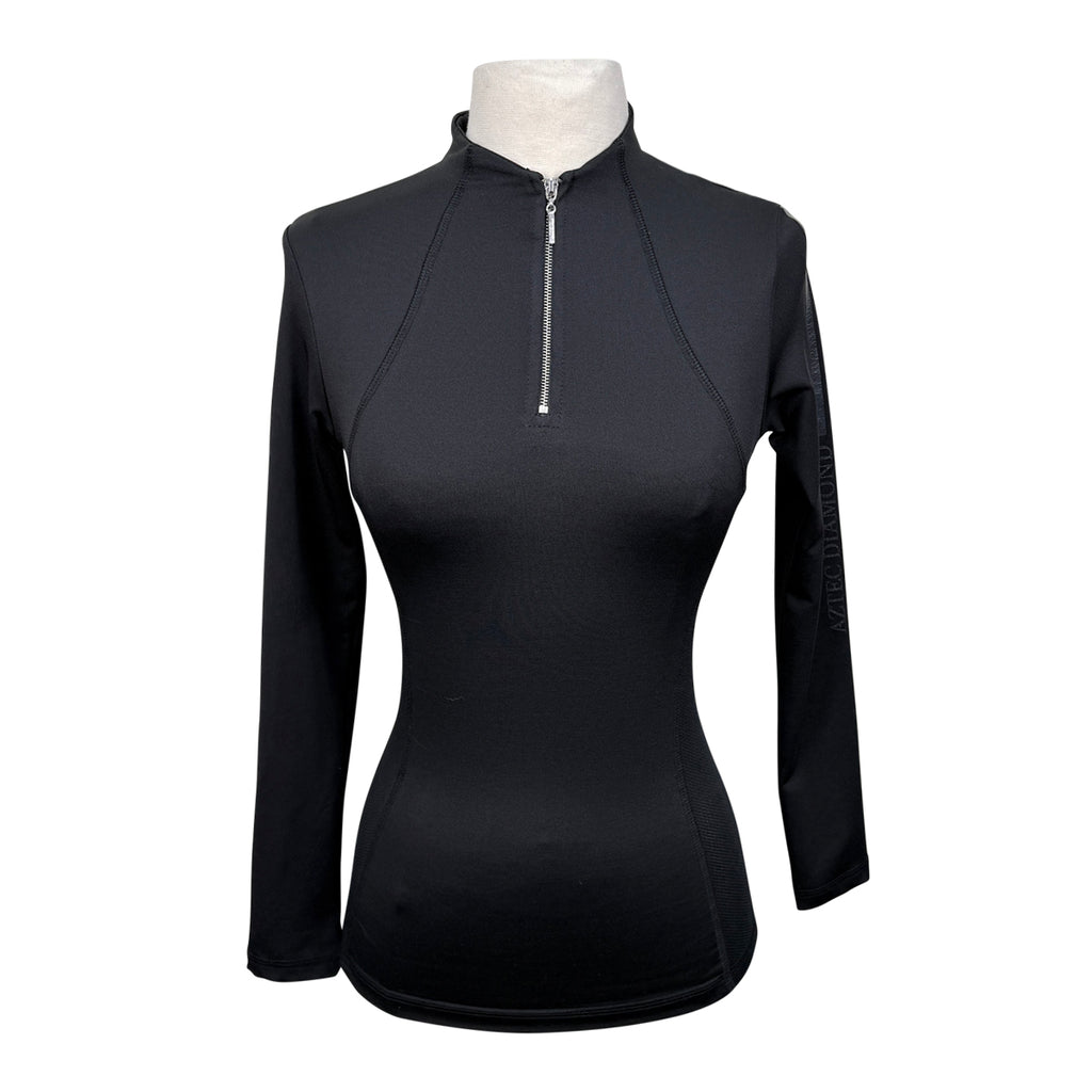 Aztec Diamond 1/4 Zip Long Sleeve Base Layer in Black