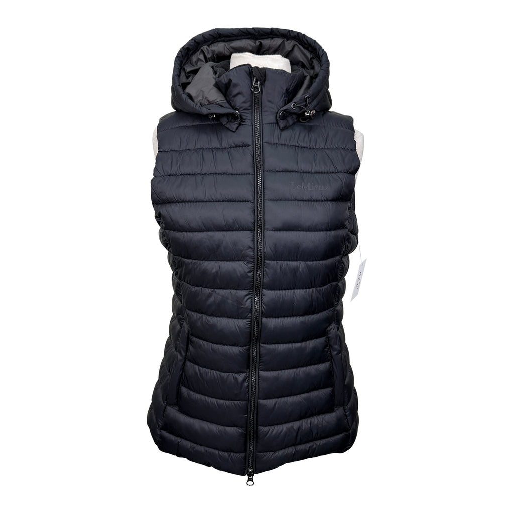 LeMieux 'Tilly' Hooded Puffer Vest in Black
