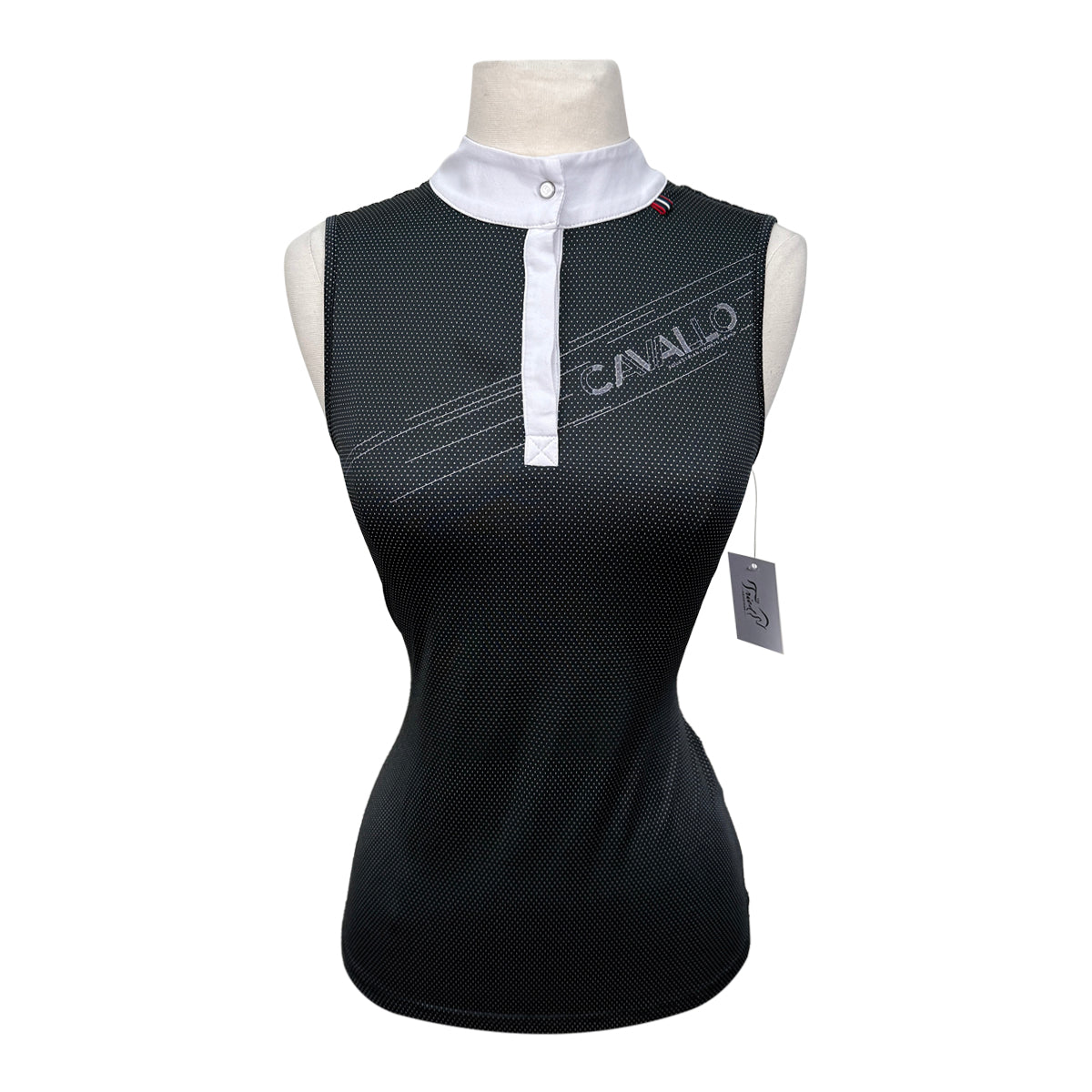 Cavallo 'Salsa' Competition Shirt in Black &amp; White Polka Dot