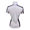 Ariat Pro Series Short Sleeve Shirt in White/Burgundy