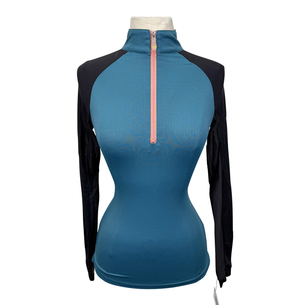 Kastel Long Sleeve 1/4 Zip in Pine/Black 