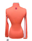 Kastel Long Sleeve 1/4 Zip in Neon Peach