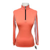 Kastel Long Sleeve 1/4 Zip in Neon Peach 