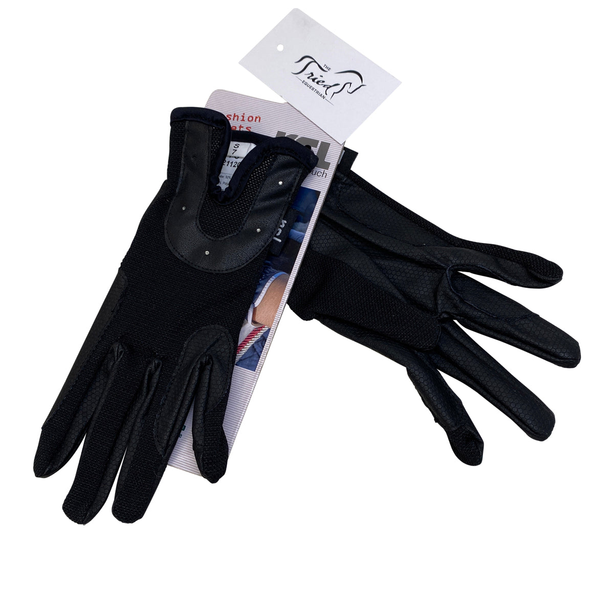 RSL 'Good Luck' Riding Gloves in Black