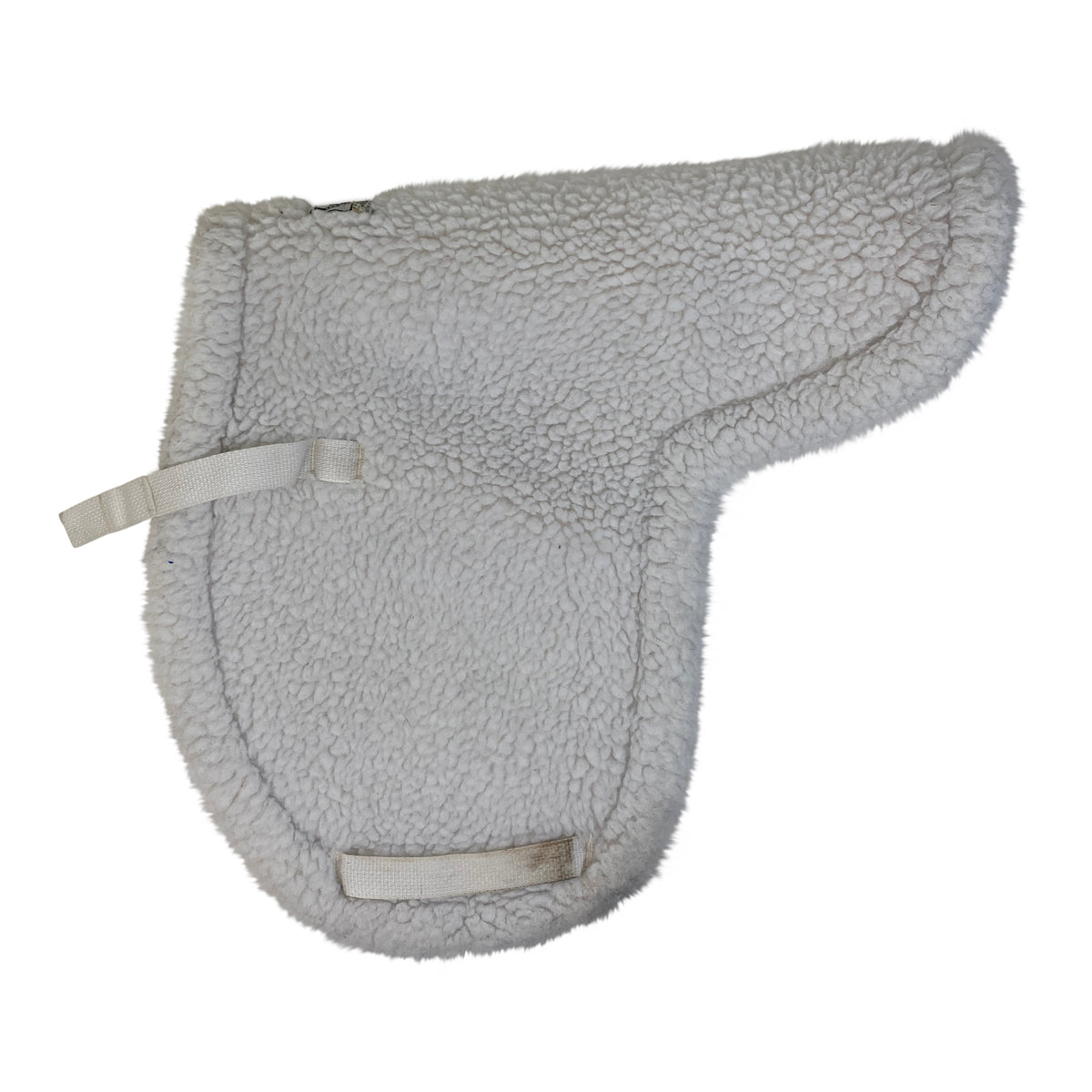 Wilkers Quilted Fleece Shaped Saddle Pad in White