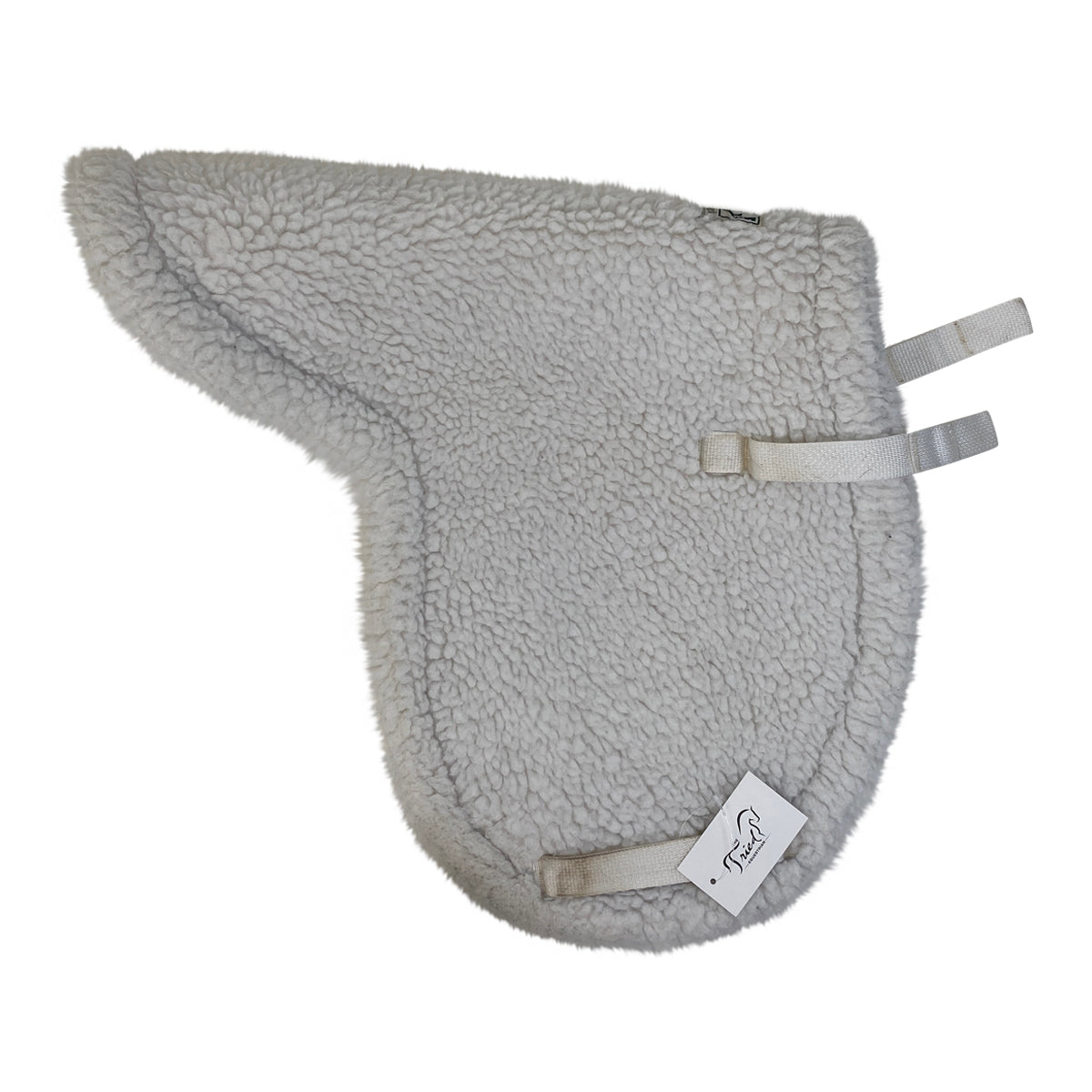Wilkers Quilted Fleece Shaped Saddle Pad in White