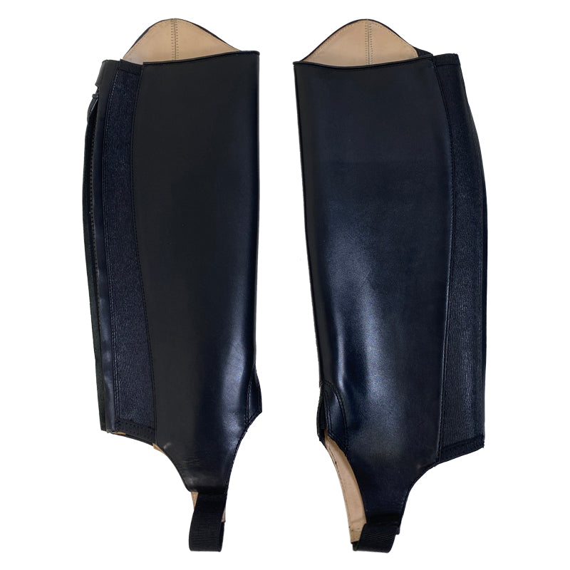 Inside of Ariat Crowne Pro Half Chaps in Black