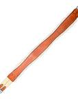 Edgewood Fancy Stitched Single Elastic Removable Sheepskin Girth in Chestnut