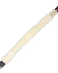 Edgewood Fancy Stitched Single Elastic Removable Sheepskin Girth in Brown