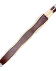 Edgewood Sheepskin Single End Elastic Girth in Brown 