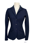 Cavalleria Toscana Embossed Line Zip Competition Jacket  in Navy