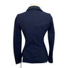 Cavalleria Toscana Embossed Line Zip Competition Jacket  in Navy