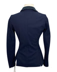 Cavalleria Toscana Embossed Line Zip Competition Jacket  in Navy
