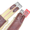 Edgewood Sheepskin Single End Elastic Girth in Brown 