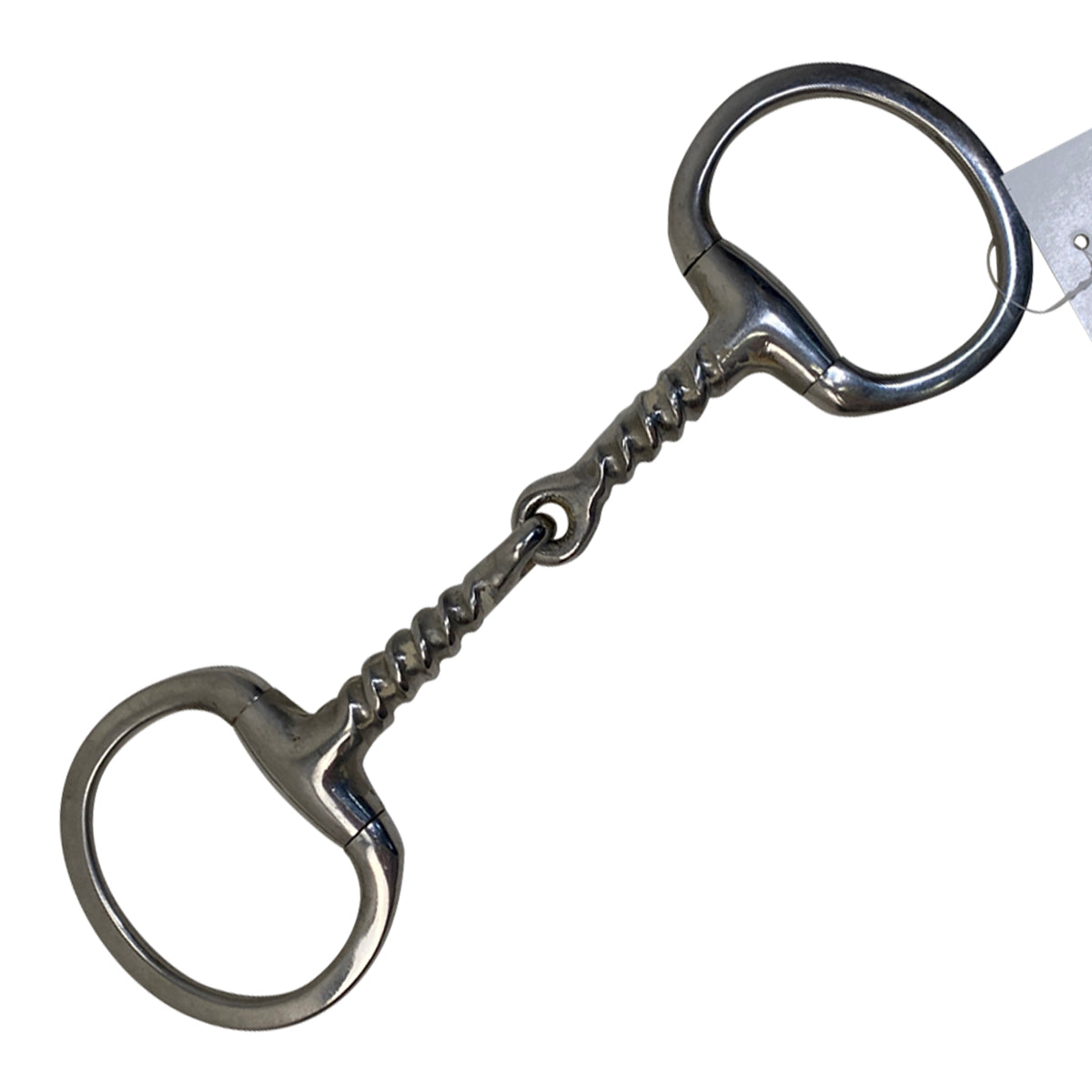 Eggbutt Corkscrew Snaffle in Stainless Steel