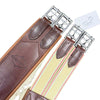 Edgewood Fancy Stitch Sheepskin Girth in Brown