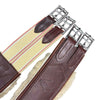 Edgewood Sheepskin Single End Elastic Girth in Brown