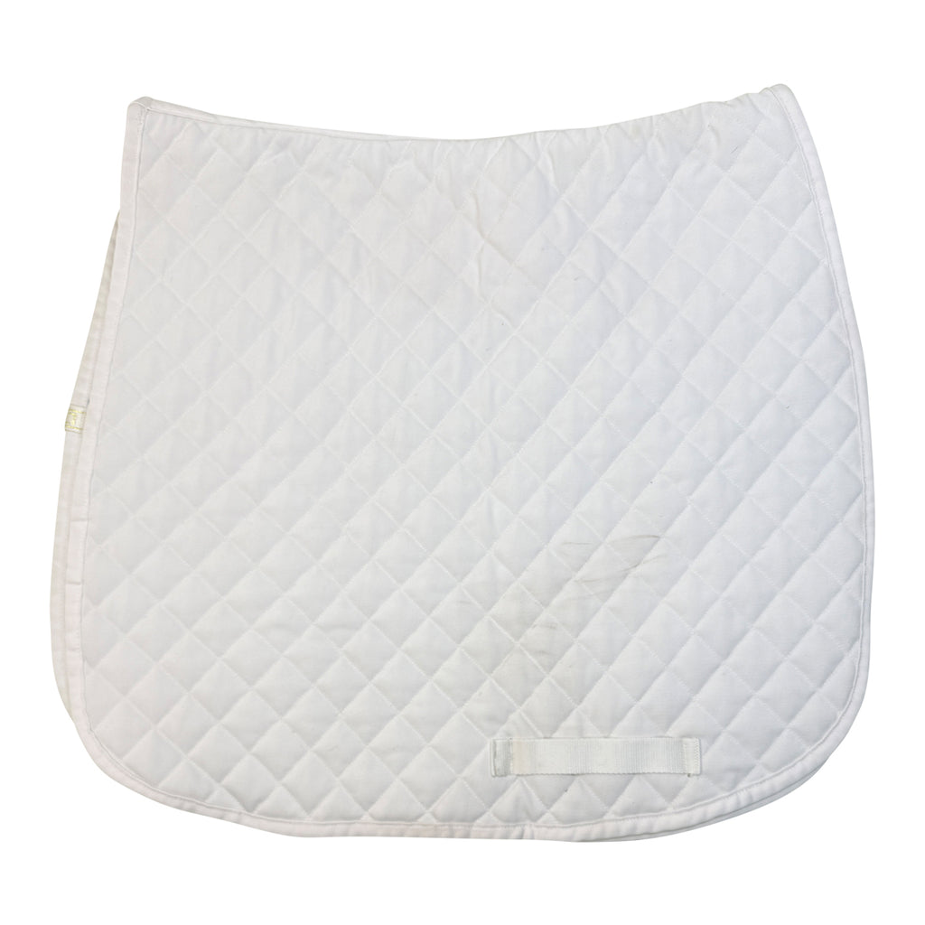 Lettia CoolMax Quilted Dressage Pad in White
