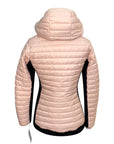Animo Sherpa Lined Puffer Jacket in Baby Pink/Black - Women's Small