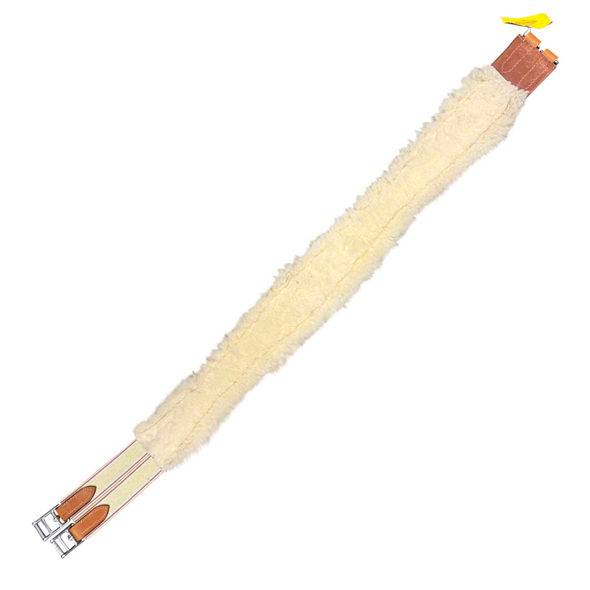 Edgewood Sheepskin Single End Elastic Girth in Chestnut