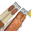 Edgewood Sheepskin Single End Elastic Girth in Chestnut