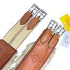 Edgewood Sheepskin Single End Elastic Girth in Chestnut